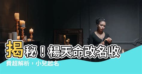 楊天命 改名|【楊天命改名收費】楊天命改名收費比一比，省荷包、改好名！ –